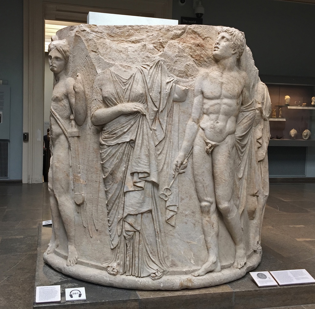 Sculptured Marble Column Drum, Ephesos
